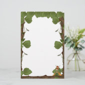 Autumn Fairy Pumpkin Cottage Briefpapier (Staand voorkant)