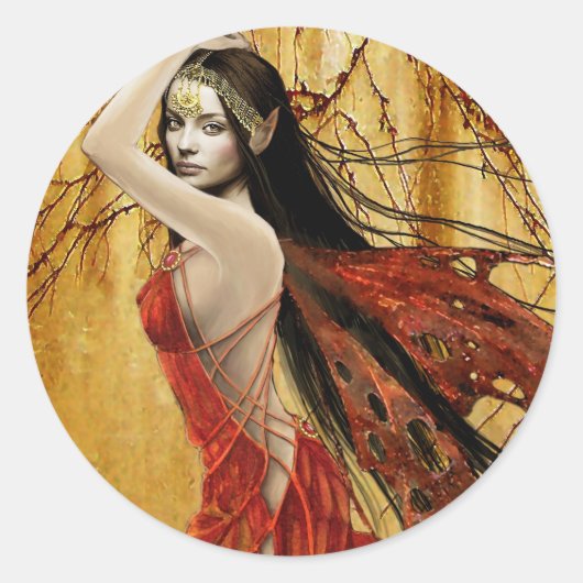 Autumn Fairy Sticker (Voorkant)