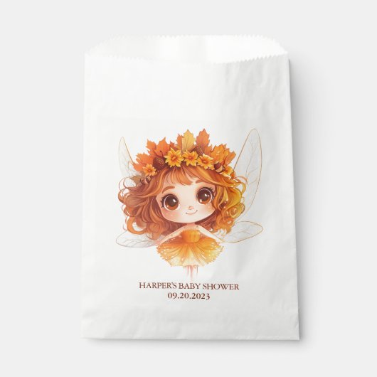 Autumn Fairy Woodland Bedankzakje (Voorkant)