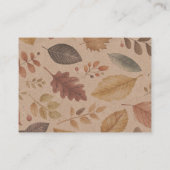 Autumn Fairy Woodland Informatiekaartje (Achterkant)