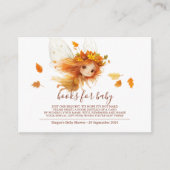 Autumn Fairy Woodland Informatiekaartje (Voorkant)