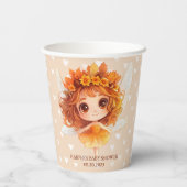 Autumn Fairy Woodland Papieren Bekers (Achterkant)