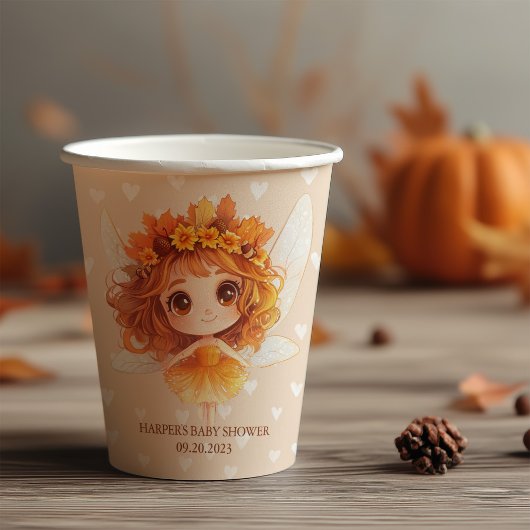 Autumn Fairy Woodland Papieren Bekers