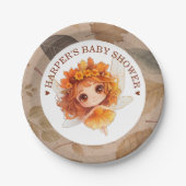 Autumn Fairy Woodland Papieren Bordje (Voorkant)