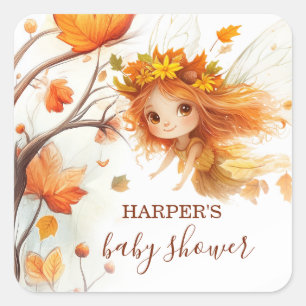 Autumn Fairy Woodland Vierkante Sticker