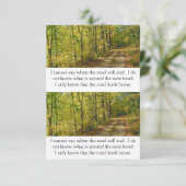 Autumn Faith Road Inspiration Card Save The Date (Staand voorkant)
