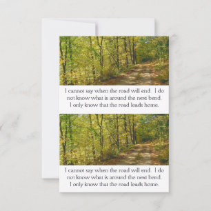 Autumn Faith Road Inspiration Card Save The Date