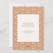 Autumn Fall Arch Coral Peach Grateful Thanksgiving Feestdagenkaart (Achterkant)