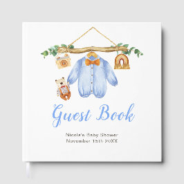 Autumn Fall Clothes Line Boy Baby Shower Gastenboek