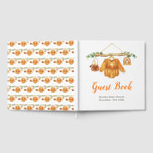 Autumn Fall Clothes Line Girl Baby Shower Gastenboek (Volledig)