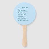 Autumn - Fall Coastal Chic Beach Club Itinerary Handwaaier (Achterkant)