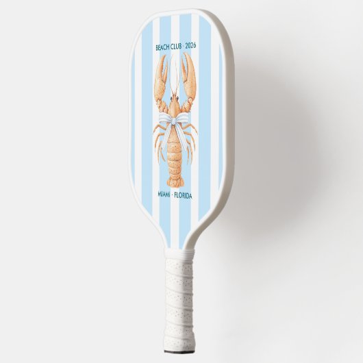 Autumn - Fall Coastal Chic Beach Club Pickleball Paddle (Links)
