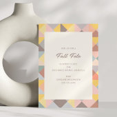 Autumn Fall Fete Party Gathering Simple Modern Kaart