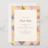 Autumn Fall Fete Party Gathering Simple Modern Kaart (Voorkant)