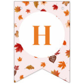 Autumn Fall Floral Happy Birthday Vlaggetjes (Eerste vlag)