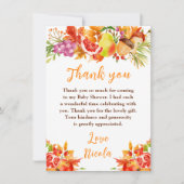 Autumn Fall Harvest Baby Shower Bedankkaart (Voorkant)