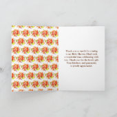 Autumn Fall Harvest Baby Shower Bedankkaart (Binnen)