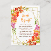 Autumn Fall Harvest Baby Shower Book Request Informatiekaartje (Voorkant)