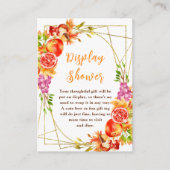 Autumn Fall Harvest Baby Shower Display Shower Informatiekaartje (Voorkant)