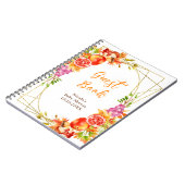 Autumn Fall Harvest Baby Shower Guest Book Notitieboek (Linkerzijde)