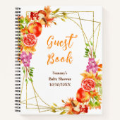 Autumn Fall Harvest Baby Shower Guest Book Notitieboek (Voorkant)
