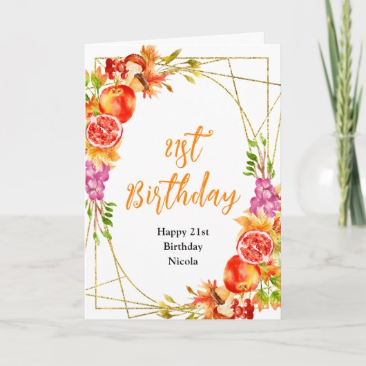 Autumn Fall Harvest Baby Shower Kaart (Voorkant)