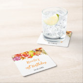 Autumn Fall Harvest Baby Shower Kartonnen Onderzetters (Insitu)