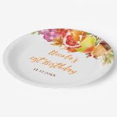 Autumn Fall Harvest Baby Shower Papieren Bordje (Gekanteld)