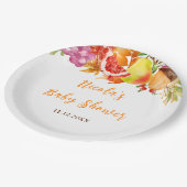 Autumn Fall Harvest Baby Shower Papieren Bordje (Gekanteld)