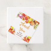 Autumn Fall Harvest Baby Shower Thank You Bedankjes Labels (In situ)