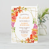 Autumn Fall Harvest Birthday Kaart (Staand voorkant)