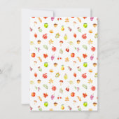 Autumn Fall Harvest Birthday Party Bedankkaart (Achterkant)