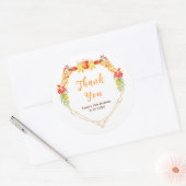 Autumn Fall Harvest Birthday Party Thank You Ronde Sticker (Envelop)