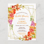 Autumn Fall Harvest Bridal Shower Briefkaart (Voorkant)