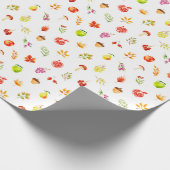 Autumn Fall Harvest Pattern Cadeaupapier (Hoek)