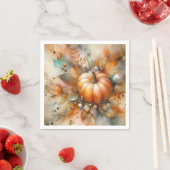 Autumn Fall Harvest Pumpkin Servet (Insitu)