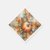 Autumn Fall Harvest Pumpkin Servet (Hoek)