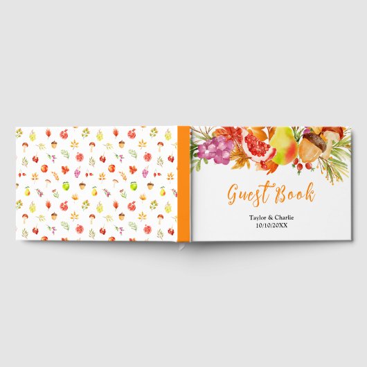 Autumn Fall Harvest Wedding Gastenboek (Volledig)