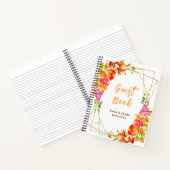 Autumn Fall Harvest Wedding Guest Book Notitieboek (Binnen)