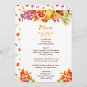Autumn Fall Harvest Wedding Menu (Voorkant / Achterkant)