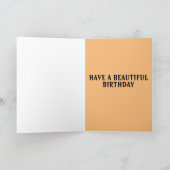 AUTUMN FALL LAVES BIRTHDAY WENSKAART KAART (Binnen)