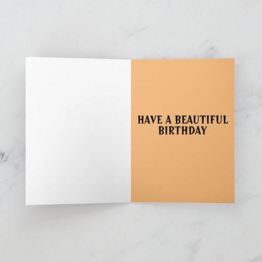 AUTUMN FALL LAVES BIRTHDAY WENSKAART KAART (Binnen)