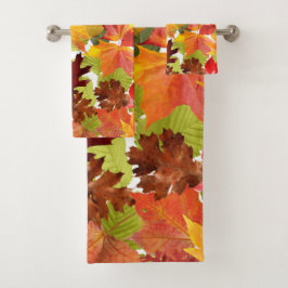 Autumn Fall Leaves Bad Handdoek