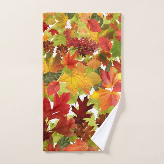 Autumn Fall Leaves Bad Handdoek (Handdoek)
