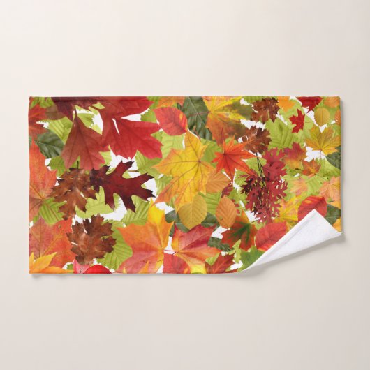 Autumn Fall Leaves Bad Handdoek (Handdoek)