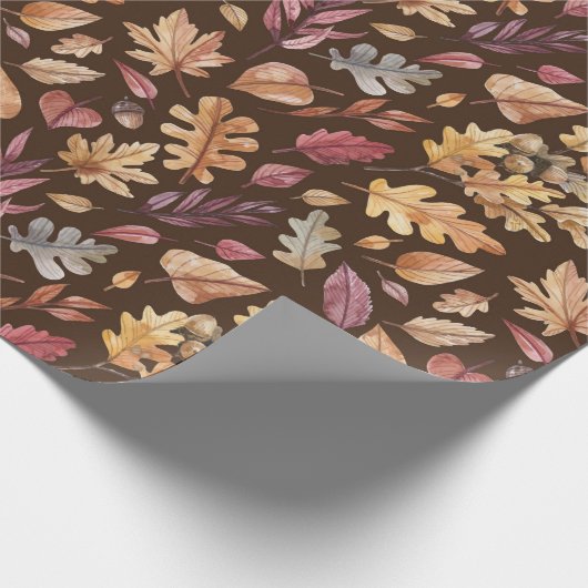 Autumn Fall Leaves Cadeaupapier (Hoek)