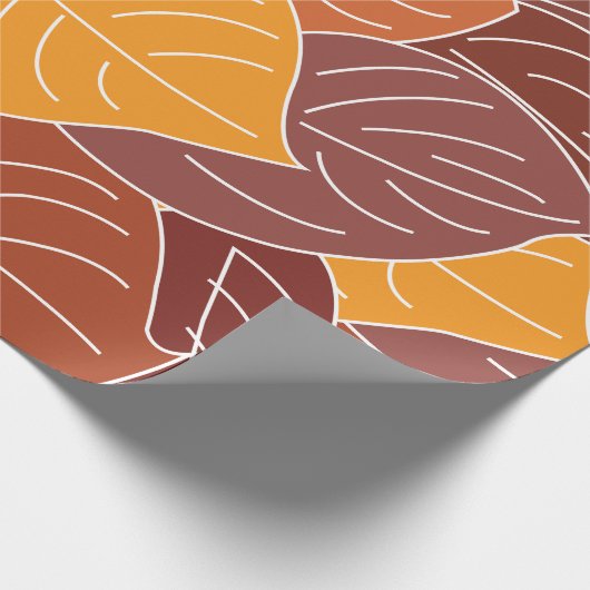Autumn Fall Leaves Cadeaupapier (Hoek)