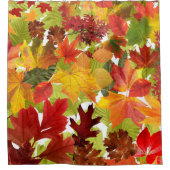 Autumn Fall Leaves Douchegordijn (Voorkant)