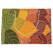 Autumn Fall Leaves Groot Cadeauzakje (Voorkant)