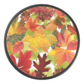 Autumn Fall Leaves Hockey Puck (Voorkant)